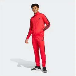adidas Sportswear Trainingsanzug M 3S TR TT TS (2-tlg) - Sportlich und funktional - Trainingsbekleidung mit Basic 3-Streifen Trikot in Pure Ruby, ideal für Laufen und sportliche Aktivitäten. Hergestellt aus 100% Polyester, maschinenwaschbar und in Größe L erhältlich.