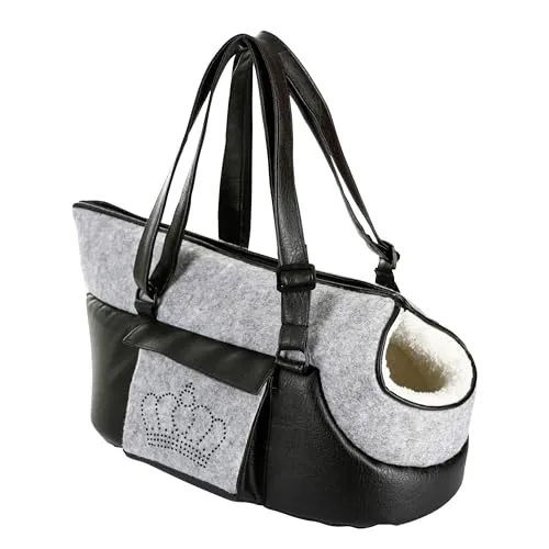 Kerbl Tiertransporttasche Chiara - 46 cm x 23 cm x 25 cm - Hundeboxen, strapazierfähige Tragetasche für sicheres Reisen mit Hunden, ideal für Ausflüge und Tierarztbesuche.