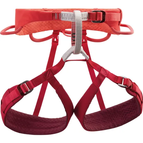 Petzl Luna Damen Klettergurt - Rot - Größe S - Kletterausrüstung mit optimierter Passform für Damen, ideal für alpines Klettern und Mehrseillängentouren.