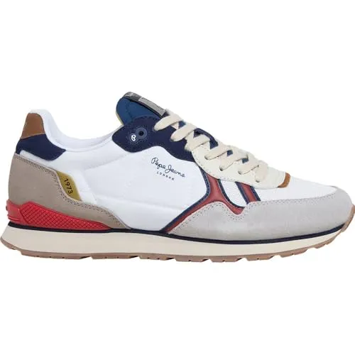 Pepe Jeans Brit Active Trainers EU 43 – Stilvolle Sneakers - Modische und bequeme Sneakers in Weiß, ideal für den Alltag und sportliche Aktivitäten. Perfekt, um deinem Look das gewisse Etwas zu verleihen.