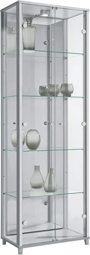 fif möbel Vitrine OPTIMA Standvitrine, Vitrinenschrank, Glasvitrine, Sammlervitrine, LED