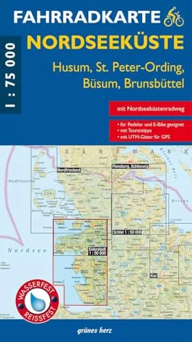 FK Nordseeküste - Husum, St. Peter-Ording, Büsum, Brunsbüttel: (wasser- und reißfest) (Fahrradkarten)