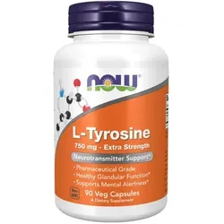 Now Foods L-Tyrosine 750mg (90 vcaps) Unflavoured - Aminosäuren - Aminosäure-Mix