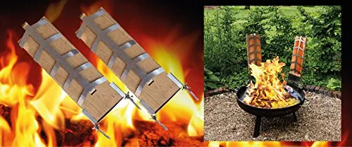 J. Westerholt Flammlachsbrett 2er Set - Ideal für Grillliebhaber - Produktart: Flammlachsbrett, perfektes Zubehör für das Zubereiten von köstlichem Fisch im Freien.