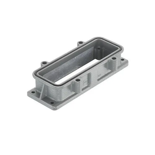 Harting Anbaugehäuse Baugröße 24B 09390240310 - Robustes Anbaugehäuse aus pulverbeschichtetem Aluminium, ideal für diverse Anwendungen. Kompakte Maße und Schraubverriegelung sorgen für eine sichere Montage.