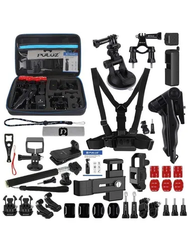 Puluz Ultimate Combo Kit für DJI Osmo Pocket - 43 in 1 - Zubehör für ActionCams mit 43 hochwertigen Teilen, ideal für Sportaufnahmen und vielseitige Anwendungen ohne zusätzliche Adapter.