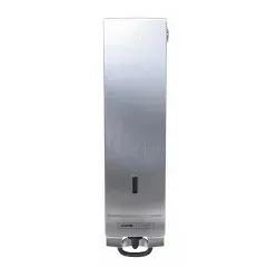 CWS Paradise Stainless Steel Foam Slim Schaumseifenspender 7012000 - Seifenspender für 500 ml Flaschen, hygienisch und tropffrei, reduziert Seifenverbrauch um bis zu 66% - ideal für öffentliche und gewerbliche Bereiche.