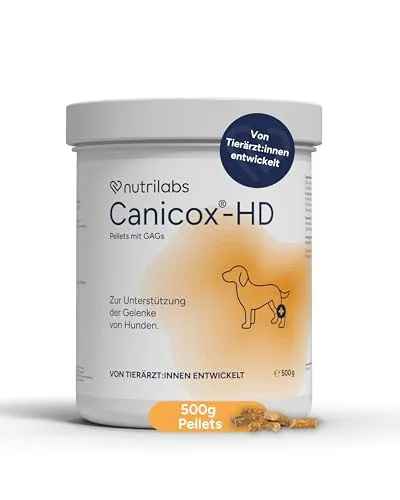 Pellets Canicox-HD 500 g - Ergänzungsfuttermittel zur Unterstützung stark beanspruchter Gelenke, ideal für aktive Hunde mit Gelenkproblemen