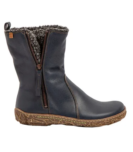 El Naturalista 2545411NF005_0B0 Damen Lederstiefeletten - Wanderschuhe mit 360° Stitching, aus recyceltem Material und chromfreier Innenausstattung für nachhaltigen Komfort in der kalten Jahreszeit.