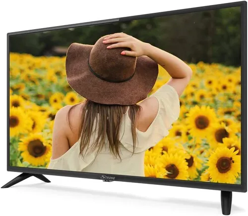 STRONG SRT32HC2003 32 Zoll Fernseher - 32 Zoll LED LCD Fernseher mit Hotel Modus und integriertem DVB-T/T2/C/S2 Empfänger für flexibles Fernsehen.