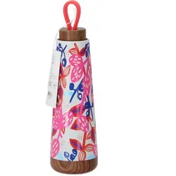 chic.mic Trinkflasche Bioloco Loop Strawberry ISO - BEL134 - Thermobehälter mit doppelwandigem Edelstahl, hält Getränke bis zu 18 Stunden warm und 12 Stunden kalt. Stilvolles Design in Pink Rot und Blau für umweltbewusste Genießer.