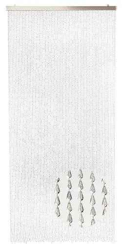 Kobolo Türvorhang CLEAR, 72 Stränge, 90x200cm - Raumteiler-Vorhang in transparentem Design, ideal für Insektenschutz und stilvolle Raumtrennung.