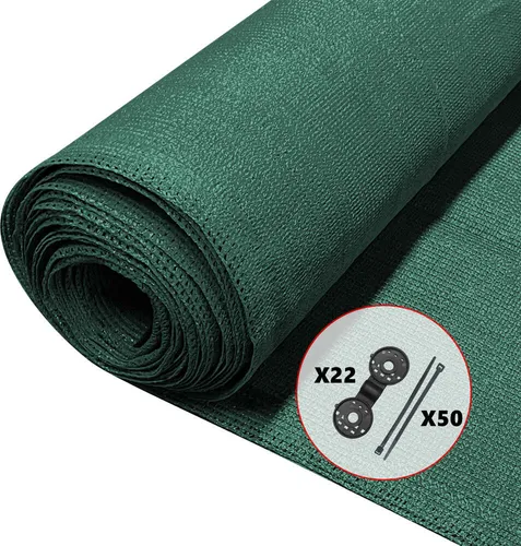 VOUNOT® Zaunblende 1.5×10m - Hochwertiger Sichtschutz - Gartensichtschutz aus robustem, UV-resistentem HDPE mit 75% Schattiergrad, ideal für Zäune, Balkone und Gärten. Wetterfest und einfach anzubringen, schützt zuverlässig vor Wind und neugierigen Blicken.