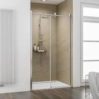 Schulte Nische Schiebetür 120 x 200 cm MasterClass - Duschtüren mit elegantem Design, platzsparend und ideal für moderne Badezimmer.