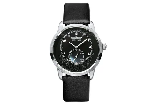 ZEPPELIN Quarzuhr Viktoria Luise Lady - Elegante Armbanduhr mit flachem Edelstahlgehäuse, verziert mit Perlmutt-Intarsien und Swarovski-Kristallen – ein Kunstwerk für die feminine Trägerin.