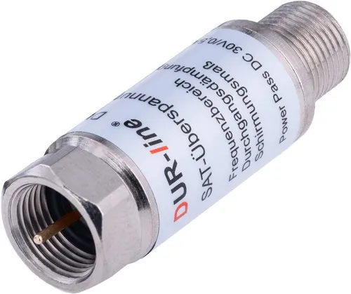 DUR-line 10750 Sat-Überspannungsschutz - Blitzschutz DLBS 3001 für SAT-Kabel, schützt zuverlässig vor Überspannungsschäden