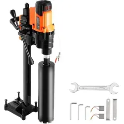 VEVOR Diamantkernbohrmaschine 3200W 25cm - Bohrmaschinen mit 3200W Motor, ideal für präzise Kernbohrungen. Zwei Schneidemodi und einfach zu transportieren, perfekt für Baustellen und Profis.