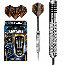 Winmau Barbarian 2302 Steeldart - 24g - Premium Pfeile aus Tungsten-Stahl, mit Winmau Prism Schaft und Alpha Flights für ein einfaches Wurfgefühl und optimale Leistung.