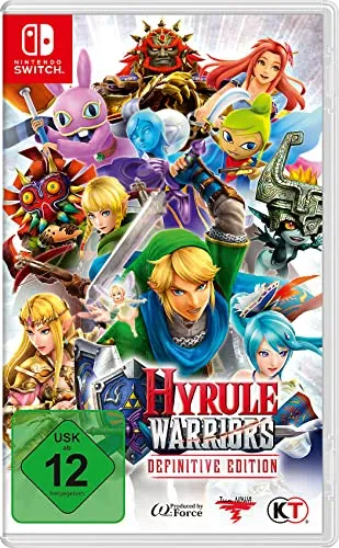 Hyrule Warriors Definitive Edition - Switch [EU Version] - Actionreiches Spiel für Nintendo Switch, mit 29 spielbaren Charakteren und Full-HD-Grafik. Kämpfe in epischen Schlachten und genieße neue Outfits für Link und Zelda!