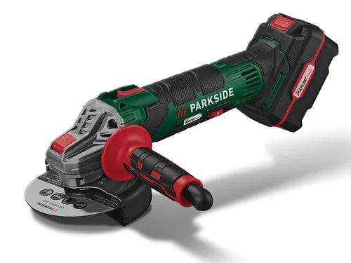PARKSIDE® 20 V / 4 Ah Akku-Winkelschleifer »PWSA 20-Li D4« Starterset - Winkelschleifer mit leistungsstarkem 20-V-Akku für flexibles Trennen und Schleifen, inklusive praktischem Aufbewahrungskoffer und 6-stufig einstellbarer Drehzahl.