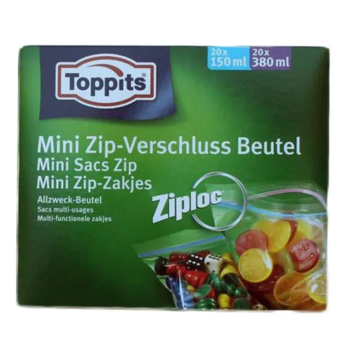 Ziploc Mini ZipVerschlußbeutel Sortimentsbox 20 x 150 ml, 20 x 380 ml  40St.