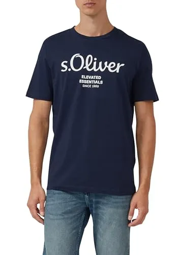 s.Oliver Baumwoll-T-Shirt mit Logo-Print