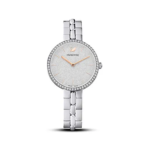Swarovski Cosmopolitan Uhr - elegante Damenuhr mit Swarovski Kristallen, 32 mm Gehäuse und wasserdicht bis 50 m, perfektes Geschenk für stilbewusste Frauen
