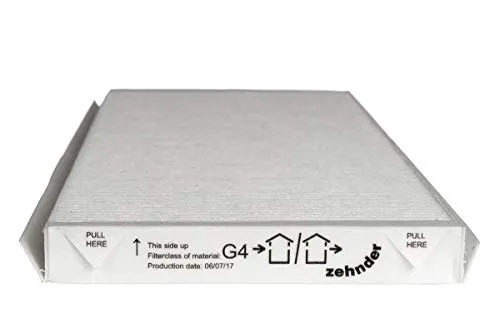 Zehnder Filterset für ComfoAir Q350/Q450/Q600 - 10 G4-Filter - Haushaltsgroßgeräte, mit 10 G4-Filtern für einfachen Austausch ohne Werkzeug, sorgt für saubere Luft und optimale Leistung der Lüftungsgeräte.
