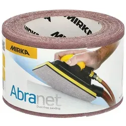 MIRKA ABRANET Rolle 75mm x 10m Gitternetz Schleifgitter P180 - Schleifscheiben für effizientes Schleifen, mit innovativem Gitternetzdesign für optimalen Staubabzug und längere Lebensdauer.