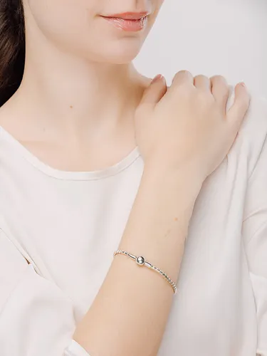 Pandora Charm-Armband Silber Flügelkette - Silberarmband aus der Pandora Moments Kollektion, elegantes Design aus poliertem 925 Sterlingsilber, ideal für individuelle Charms und persönlichen Stil.
