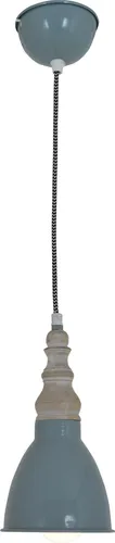 Dehli Metall-Pendelleuchte in Grün - Pendelleuchte im Vintage Style, ideal für Esstische und Kücheninseln. Mit wechselbarem E27 Leuchtmittel für individuelle Lichtgestaltung. Maße: 13 cm Durchmesser, 70 cm Pendellänge.