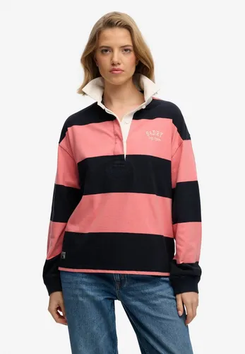 Superdry Langarm-Poloshirt HERITAGE STRIPE RUGBY TOP