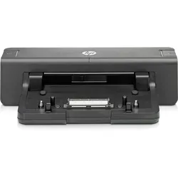HP 2012 Advanced Docking Station 120W - Dockingstation für HP Notebooks, bietet 6 USB-Anschlüsse und Sicherheitsoptionen mit Kensington Kabelschloss für zusätzlichen Schutz.