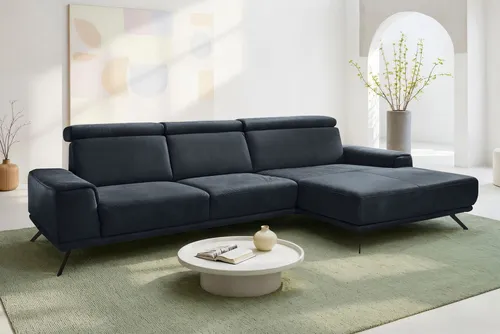 Die PlanBar Ecksofa PN-EM22041 L-Form, wahlweise motorisches Canape oder Sitztiefenverstellung
