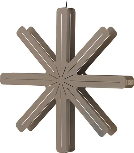 Säfsen Weihnachtsstern mit Licht Ø80 cm Pendelleuchte Mocca - Der Säfsen Weihnachtsstern in Mocca bringt stilvolle Beleuchtung und Gemütlichkeit in Ihr Zuhause. Der aus Stahl gefertigte Stern sorgt für eine warme Atmosphäre und ist perfekt für die festliche Jahreszeit.