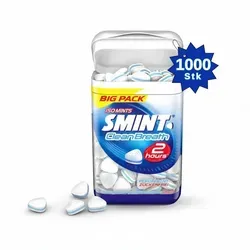 Smint Clean Breath Peppermint Nachfüllpack Big Spar-Pack 1000 Stk - Zuckerfreie Minz-Pastillen im praktischen Nachfüllpack für frischen Atem. Ideal für unterwegs und mit intensiver Frische – perfekt für den täglichen Gebrauch!