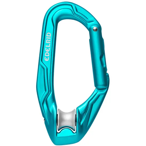 Edelrid Axiom Schnappkarabiner - Türkis, One Size - Kletterausrüstung mit innovativem Design, ideal für sicheres Sichern und einfaches Handling beim Klettern.