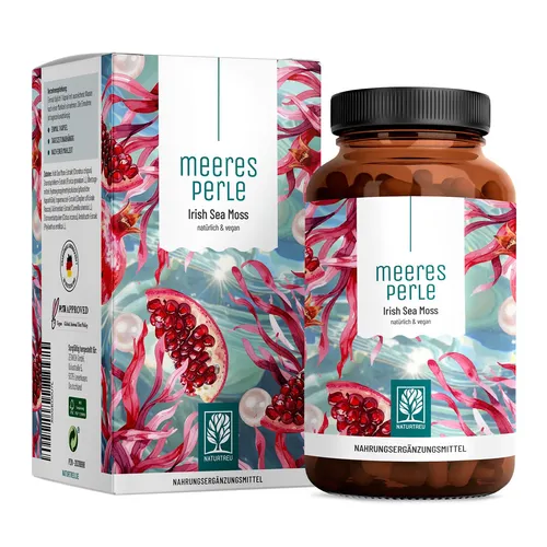 Sea Moss 120 Kapseln Amla Vitamin C Self Care Beauty Meeresperle NATURTREU®