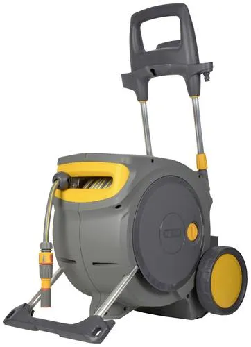 Hozelock Schlauchwagen AutoReel mobile - 35 m - Schlauchwagen mit 35 m Schlauch, ideal für einfache Bewässerung. Cleveres Design mit stabilen Rädern und geräuschlosem Aufrollmechanismus für optimalen Komfort.