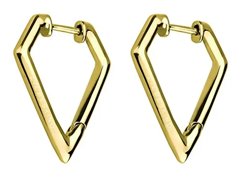 Liebeskind Berlin Damen-Creolen LJ-0047-E-22 - Ohrringe für Damen aus vergoldetem Edelstahl, zeitloses Design und ideal zum Kombinieren mit anderem Schmuck, perfekt als Geschenk für jeden Anlass.