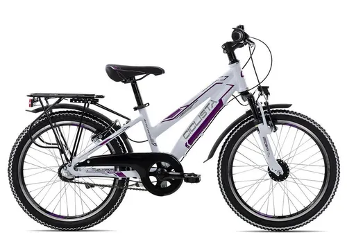 Ciclista Adventure 3 20 Trapez Kinderfahrrad - Sportlich & Sicher in Weiß - Das Ciclista Adventure 3 20 bietet sportliche Leistung und Sicherheit für Kinder. Mit 3-Gang Nabenschaltung und LED-Beleuchtung ist es perfekt für aufregende Fahrten und alltägliche Ausflüge.