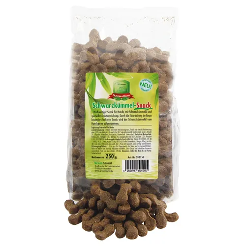250g Greenhound Schwarzkümmel-Snack - als Ergänzung zur täglichen Fütterung 5 x