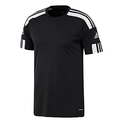 adidas Herren Squadra 21 Jersey, Black / White, XS - Herren-Shirt aus 100 % recyceltem Polyester, regulär geschnitten mit Rundhalsausschnitt für umweltbewusste Sportler.