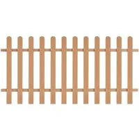WPC Lattenzaun Braun 60 cm - Hochwertiger Holzzaun aus WPC, idealer Sichtschutz für Ihren Garten mit einem Abstand von 9 cm zwischen den Latten.