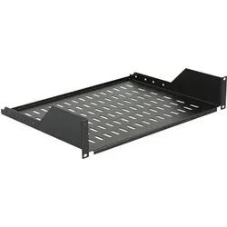 Lanview by Logon Rack-Einlegeboden 2U - Schwarz - 48.3 cm (19") - Robuster Rack-Einlegeboden für die Schrankmontage, ideal für eine geordnete Kabelführung und zuverlässigen Stauraum. Inklusive Schrauben und Käfigmuttern.
