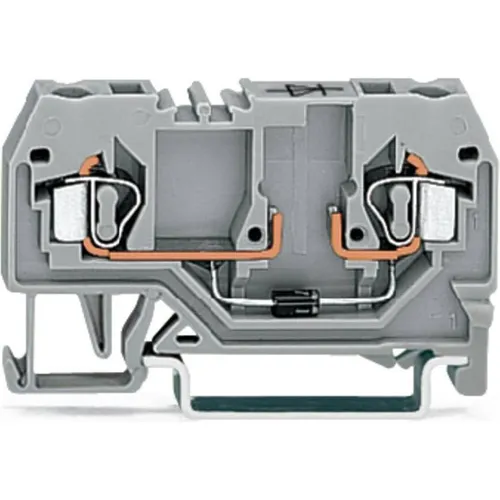 WAGO 280-915/281-410 Diodenklemme 5mm Zugfeder - Sonstige Elektroinstallationsartikel, mit integrierter Diode 1N4007 für zuverlässige Schaltung.