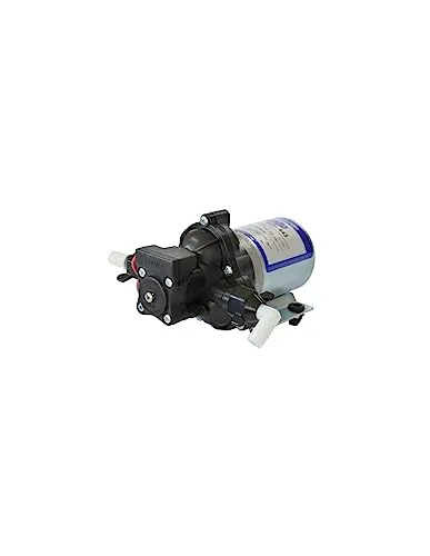Shurflo Trail King Wasserpumpe 7 Liter 12V 30 PSI - Hochleistung Wasserpumpe für Wohnmobile mit integriertem Absperrventil, thermischem Überlastschutz und zuverlässiger Trockenlauf-Funktion. Ideal für sicheres Camping.