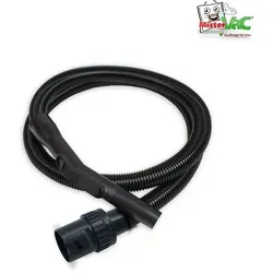 MisterVac Staubsaugerschlauch Ersatzschlauch für Parkside PNTS 1300 A1/B2 - Schwarz - Flexibler und robuster Ersatzschlauch mit 1,9 m Länge und 0,33 m Handgriff, ideal für Industriesauger. Beidseitig drehbar für optimale Handhabung.