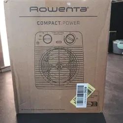 Rowenta Compact Power Heizlüfter SO2212F0 - Kompakter Elektroheizkörper mit 2 Heizstufen und Thermostat für individuelle Wärme, ideal für flexibles Heizen und platzsparende Nutzung.