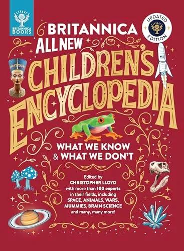 Britannica All New Children's Encyclopedia von Christopher Lloyd (PRESALE 04.09.2025) - Kinderbuch für 9-12 Jahre, bietet spannende Einblicke in Wissen und Unwissen, illustriert von Jack Tite.